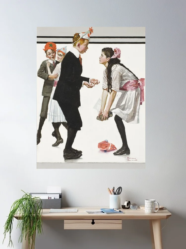 

Norman Rockwell Pardon Art Print Canvas Poster, Living Room Decor, Home Wall Picture