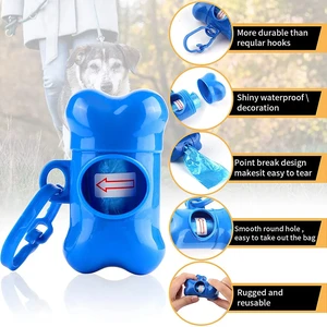 Kemik Şekilli kaka poşeti Dağıtıcı Pet Köpek atık torbası tutucu plastik ve çöp torbası Dağıtıcı, taşıma çantası, bertaraf Torbası Dağıtıcı, 1 Adet Dağıtıcı torbalarda, plastiklerde satışta ilk 10-no. 9