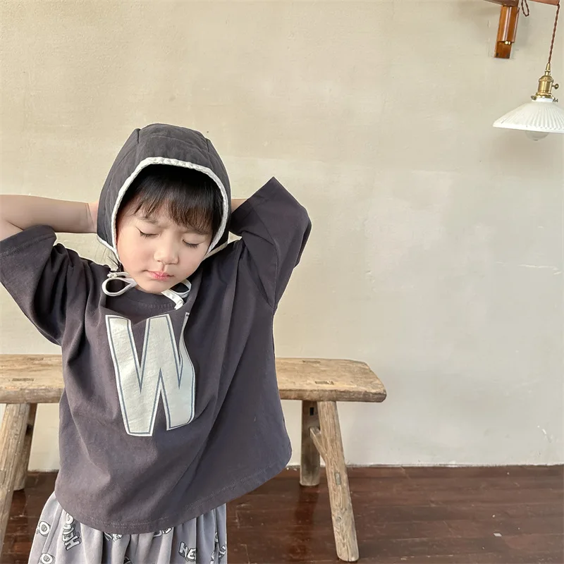 2025 Spring Children's Clothing New Children's Japanese Korean Spring Clothing T-shirt for Boys and Girls Long Sleeve Base Shirt