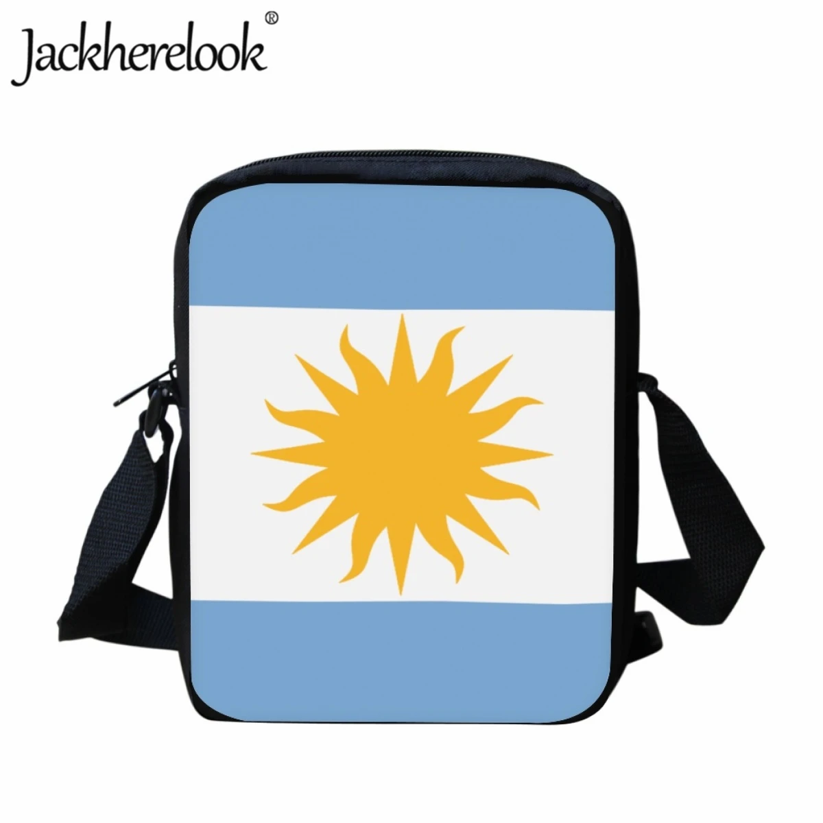 

Jackherelook Argentina Flag Design Shoulder Bag for Kids Hot Casual Travel Messenger Bag Child Small Capacity School Lunch Bag