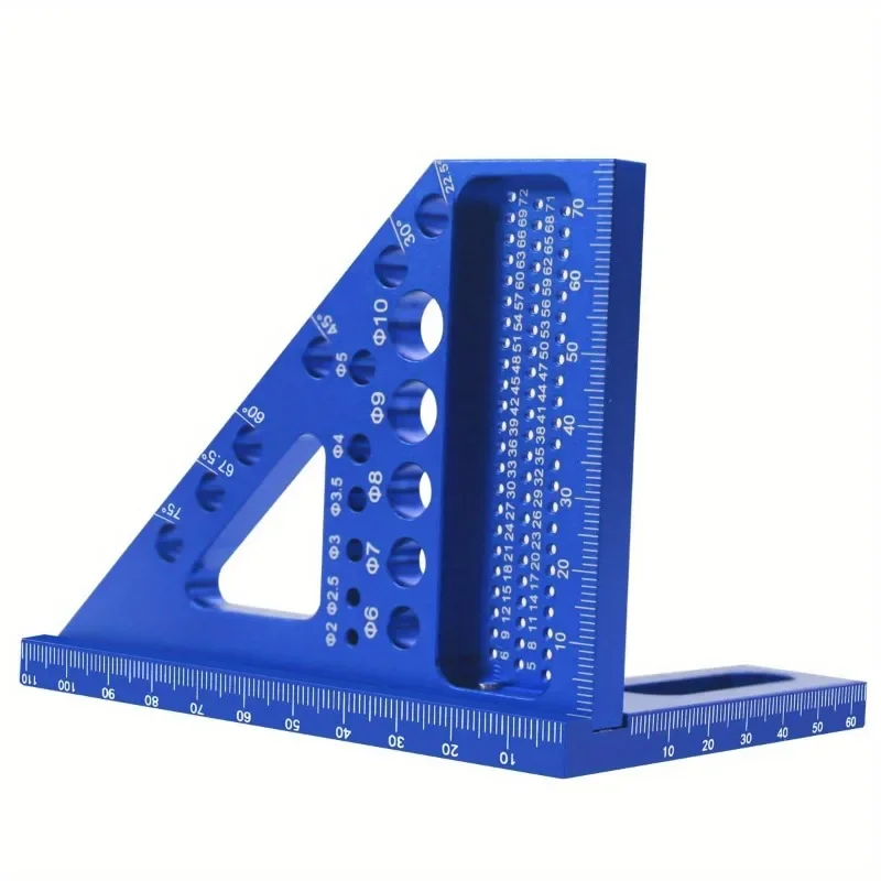 เครื่องมือวัดความโปรเจกเตอร์สี่เหลี่ยมความแม่นยำสูงเซ็ตสี่เหลี่ยมจตุรัสพร้อมหมุดวางตำแหน่งสำหรับวิศวกรช่างไม้