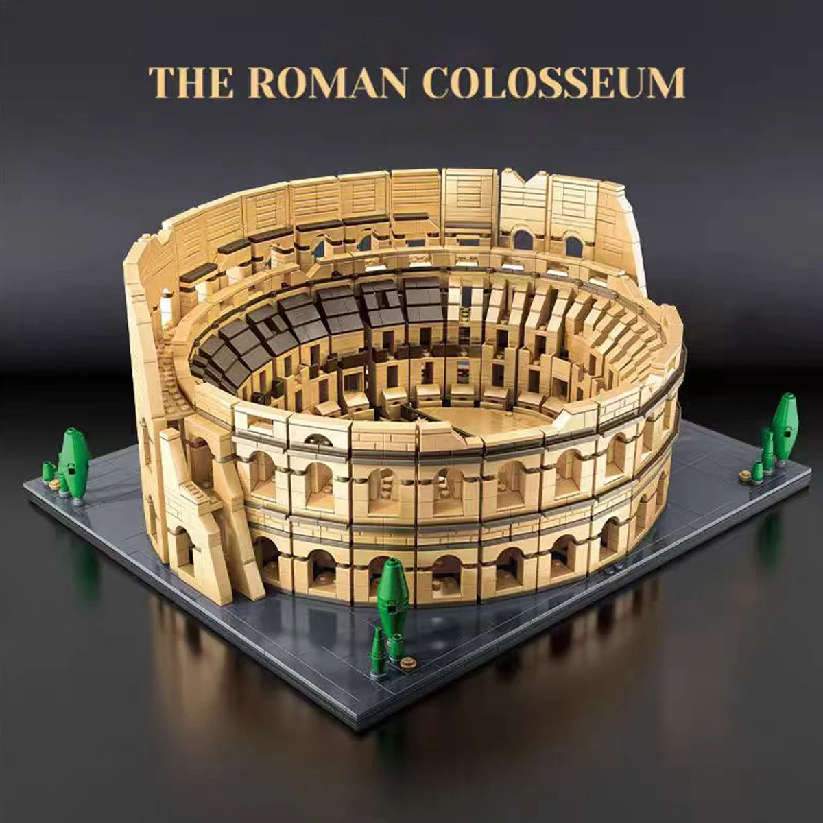 Street View Series Medieval The Roman Colosseum Building Blocks landmark Building Model Bricks Toys For Kid Birthday Gift MOC
