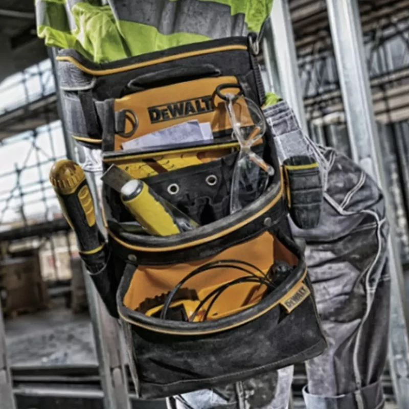 Imagem -04 - Dewalt-dustproof e Durável Multi-purpose Tool Belt Bolsa de Armazenamento Cintura Ajustável Resistente ao Desgaste Dwst812288