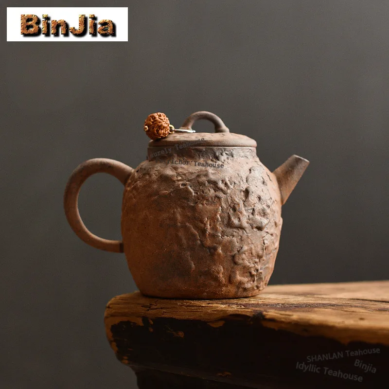 

120 мл старый каменный грязевой чайник, японский чайник, чайник, чайник с ситечком, зеленый чай, китайский чайный сервиз, украшение, ремесло