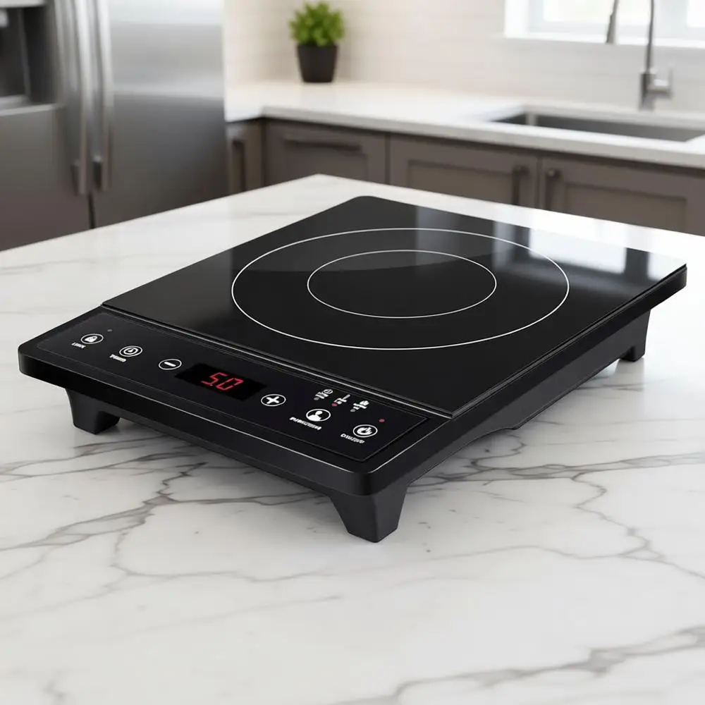 

Портативная индукционная плита, настольная конфорка, 1800 Вт с таймером и сенсорным управлением