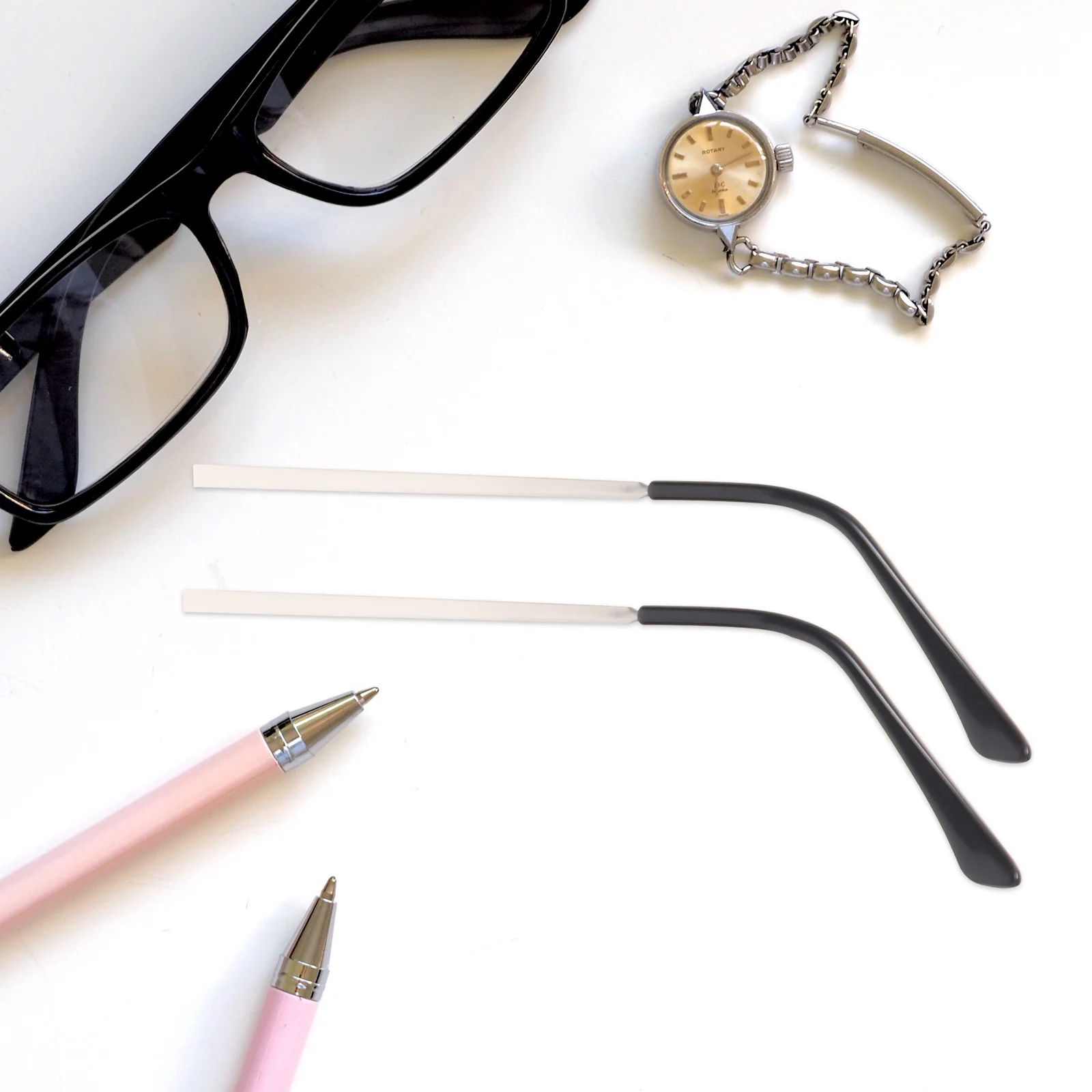 

1Pair Universal Metal Glasses Arm Legs Easy Install Simple Use Durable Comfortable Eyeglasses Repair Kit Glasses Repair Kit