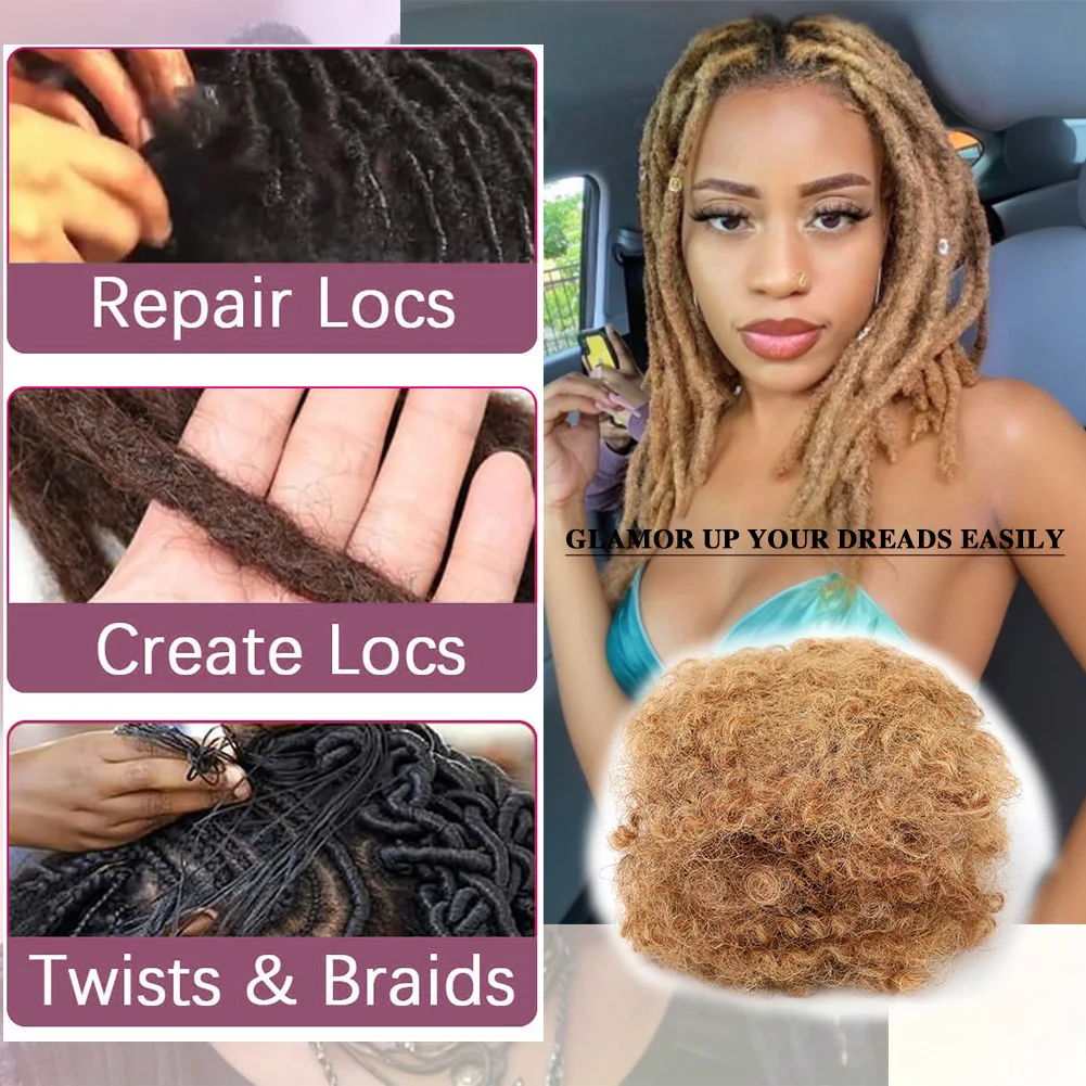 27 #   Afro kinky em massa 100% extensões de cabelo humano reggae tranças sujas brasileiro natural crochê cabelo dreadlocks