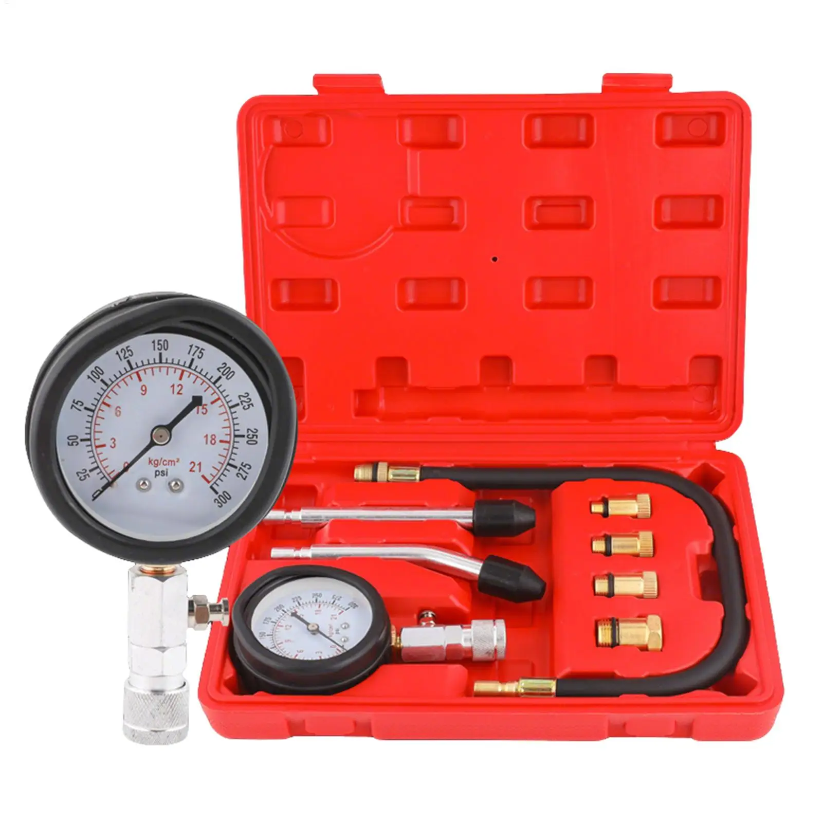 Car Cylinder Pressure Meter Tool Portable Accurate Compression Tester for Truck Vehicle Automotive SUV Motorbike Garage Workshop