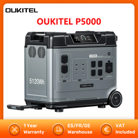 OUKITEL Abearl P5000 Power Station 5120Wh 2200W LiFePO4 Battery 5x2200W AC Outlets 4000W Surge Backup Battery