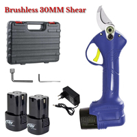 2025 New Brushless 30MM Electric Pruning Shears Cordless Professional Pruning Battery Powered Tree Branch Pruner Garden Scissors