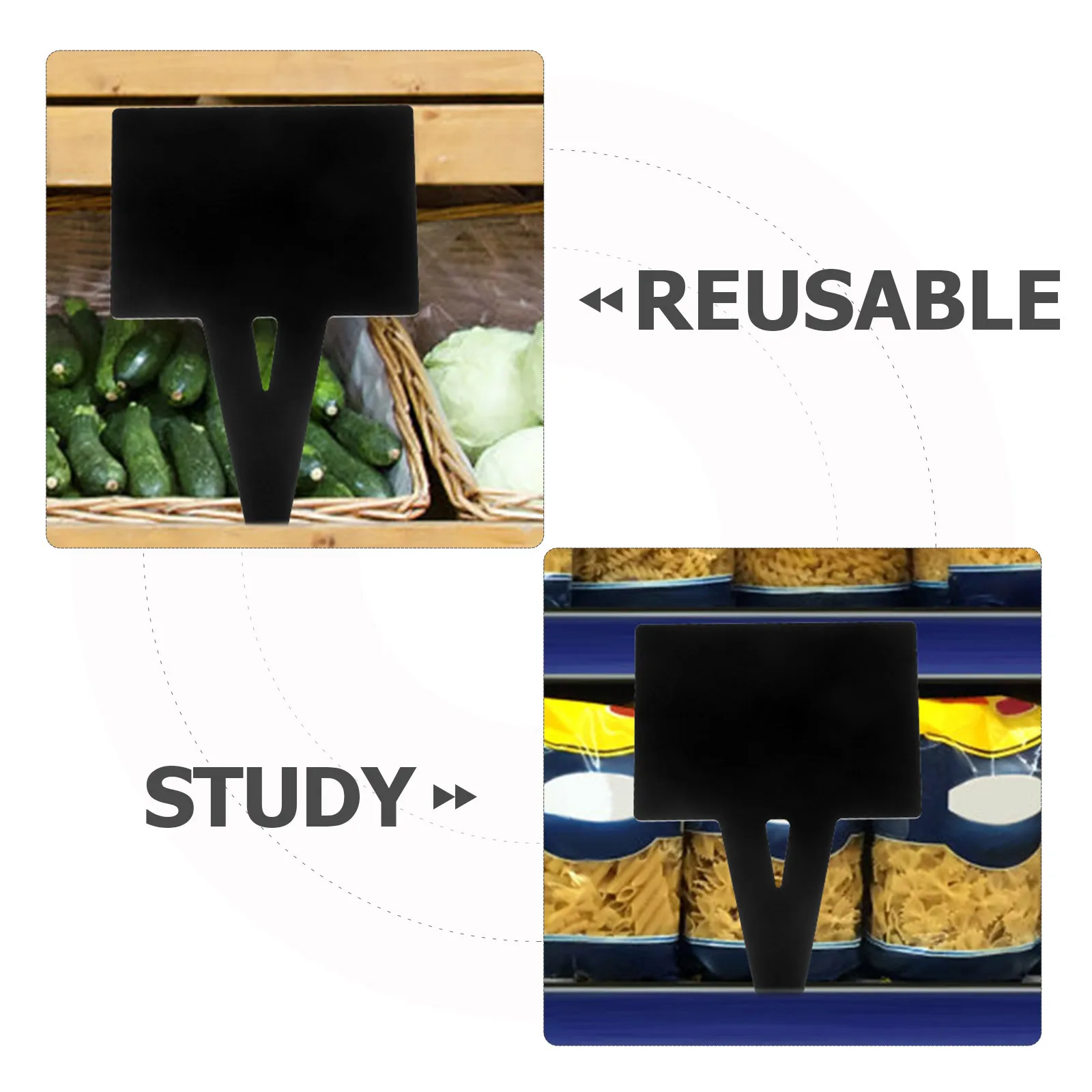 

2pcs Acrylic Reusable Price Display Board Supermarket Stake Sign Vertical Wipe-Off Smooth Surface Multi-Function