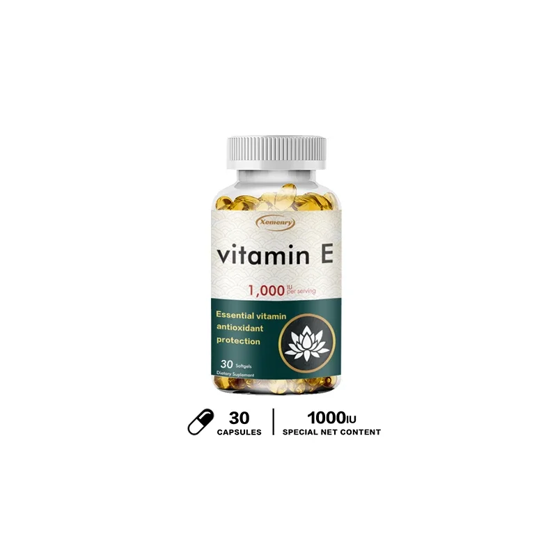 Vitamin E Capsules - Facial Care, Skin, Heart  Health, Anti-Aging, Antioxidant