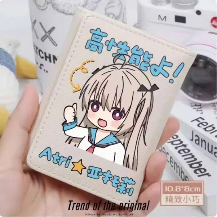 

Anime ATRI -MY DEAR MOMENTS Fashion Wallet PU Purse Card Coin Hasp Money Bag Cosplay Gift B1700 Anime