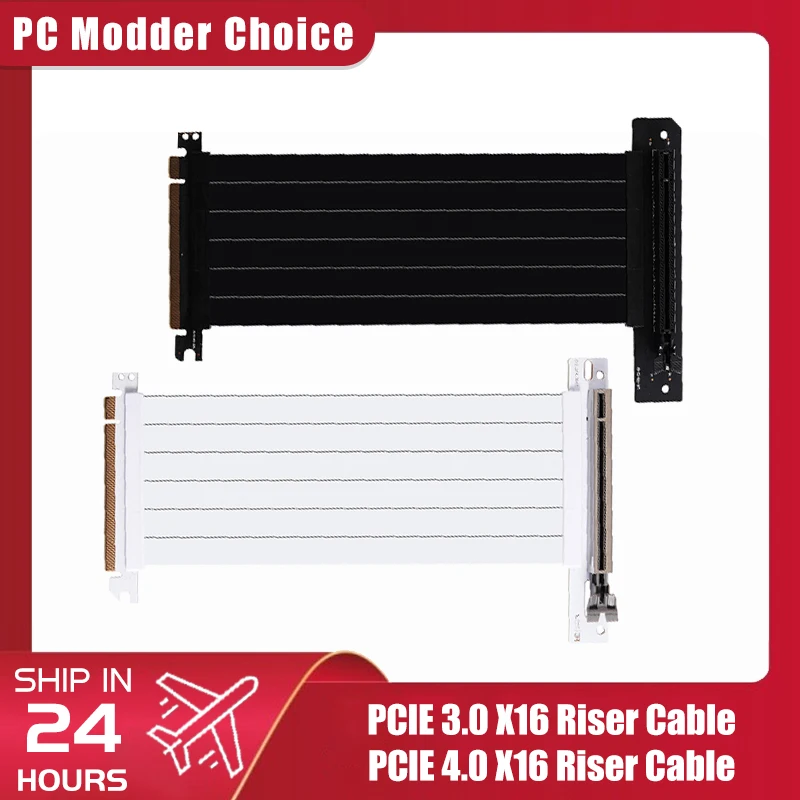 

PCIE X16 Riser Cable, Graphics Card Extension Cable, Shielded Extender,PCI Express Riser, Antijam for GPU AXYB, 3.0/4.0
