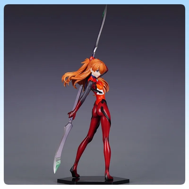 

28cm Anime Figurine EVA Asuka Langley Battle Suit Collectible Statue Red Pilot Girl Figurine Anime Merchandise Decor Toy Gift