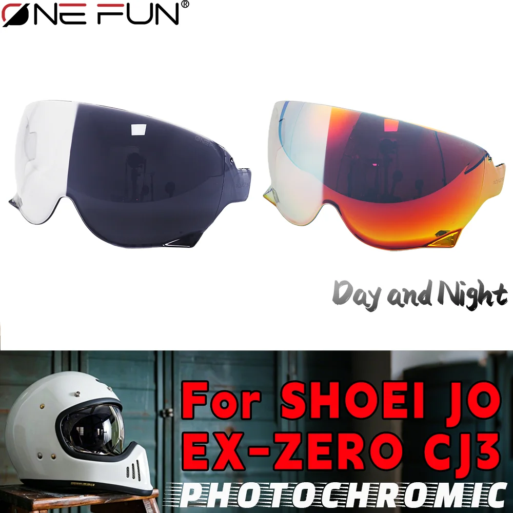 

Защитный экран для визора шлема SHOEI JO EX-ZERO CJ3, фотохромный, с защитой от ультрафиолета, для дневного и ночного использования