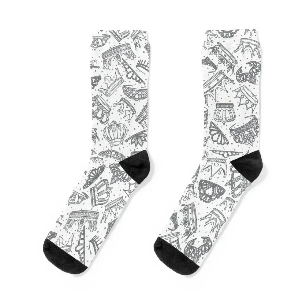 

CROWN Socks gym designer brand golf Rugby Women's Socks Men's cartoon Heating sock cool Luxury Woman Socks Men's
