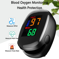 LED Fingertip Oximeter Heart Rate Monitor Finger Clip Blood Oxygen Saturation Pulse Monitoring Pulsometer