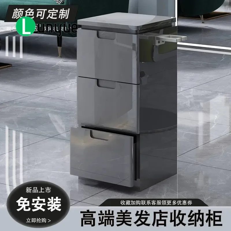 Barber Shop Tool Cabinet Storage Work Station for Beauty Hairdresser Paint Log Organizer Durable Multi Layer Space