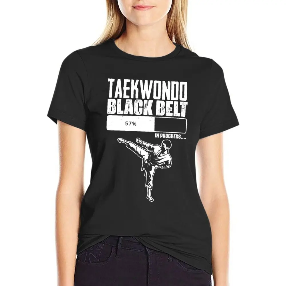 Taekwondo Black Belt Funny Training For Martial Ar T-shirt Fresh Campaign T-shirts Classic Travel Graphic