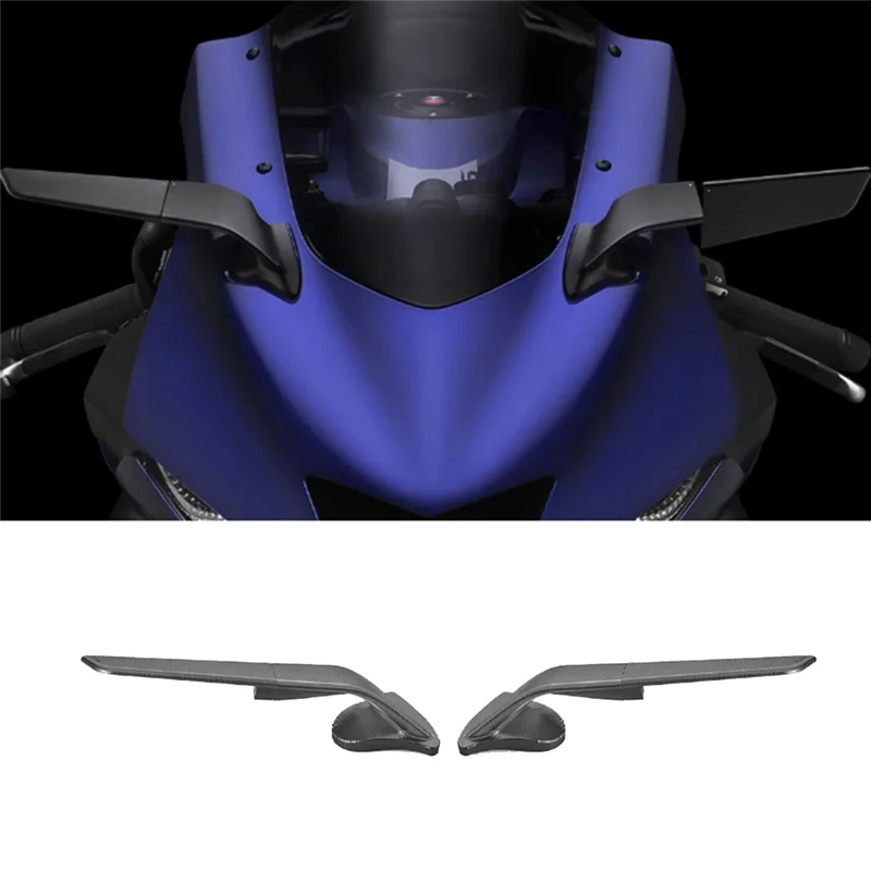 

Motorcycle Rearview Mirrors Wind Wing Rear View Mirrors Adjustable Rotating Side Mirrors For Yamaha YZF-R9 2025-AD39
