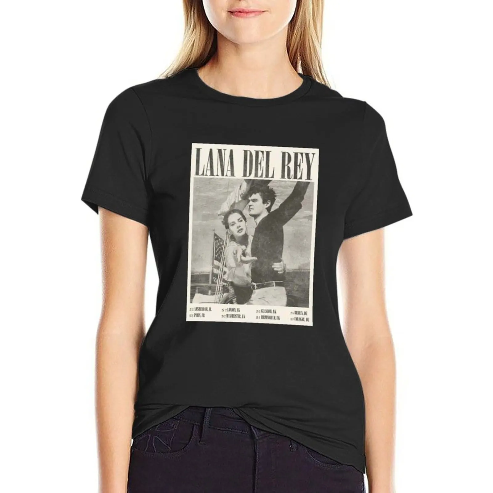 Lana Del Retro Vibe T-Shirt sublime cute tops cute clothes Short sleeve tee Woman fashion