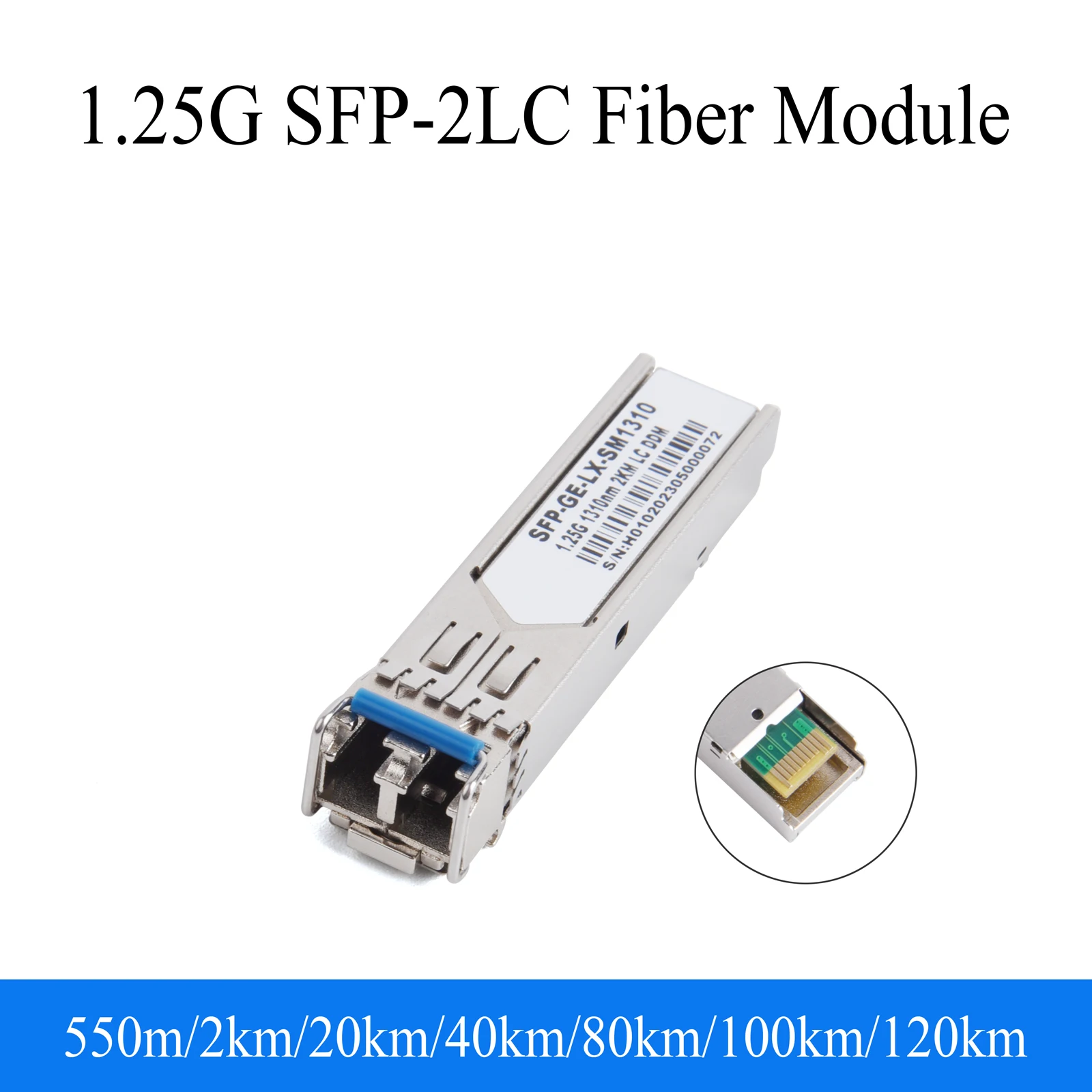 

1 шт., 1000 м, гигабитный оптоволоконный модуль SFP, 2xLC, одномодовый/многомодовый многомодовый Ethernet-коммутатор 1,25G, совместимый с Cisco Mikrotik