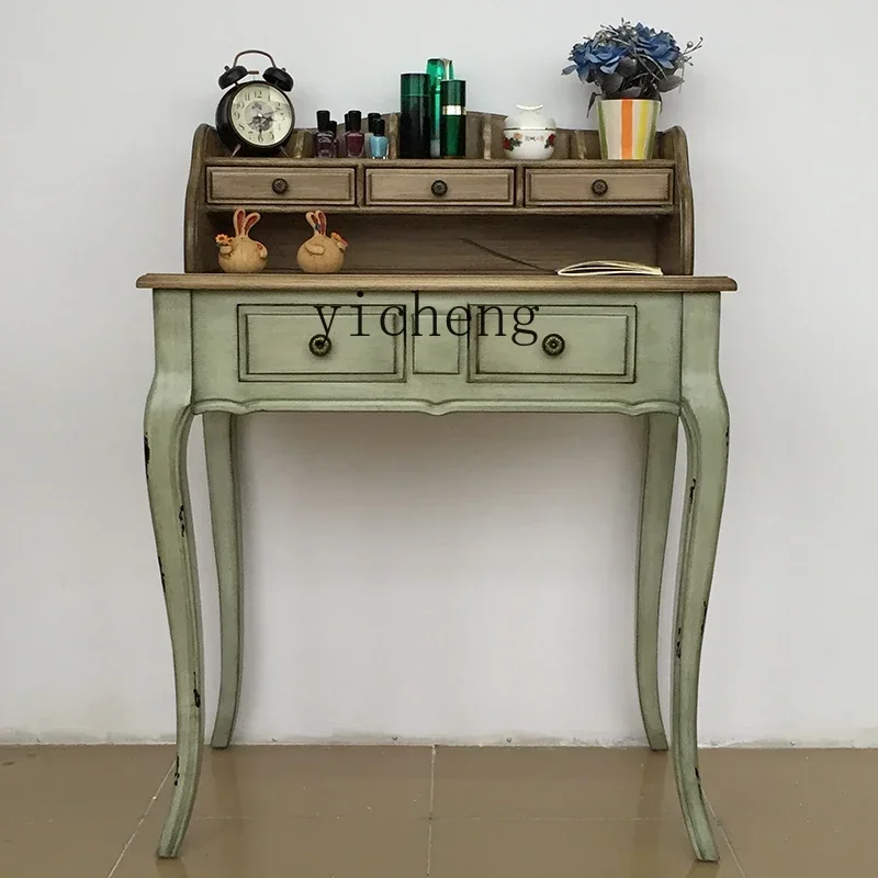 

American Style Desk Small Apartment Bedroom Dressing Table Vintage Makeup Table French Style