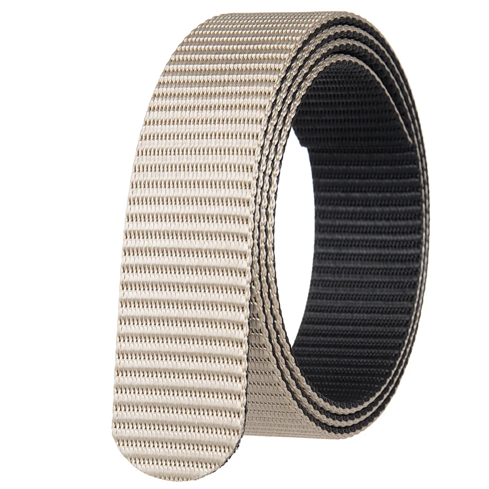 3.4cm Fashion Roller Buckle Nylon Belt, Toothless Buckle Braided Belt, Belt Body LY134-39443