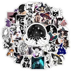 Gothic Witch Stickers DIY Kids Toy Gift Decal for Phones Laptops Bottles Cars Luggage Decorative Designs Graffiti Waterproof