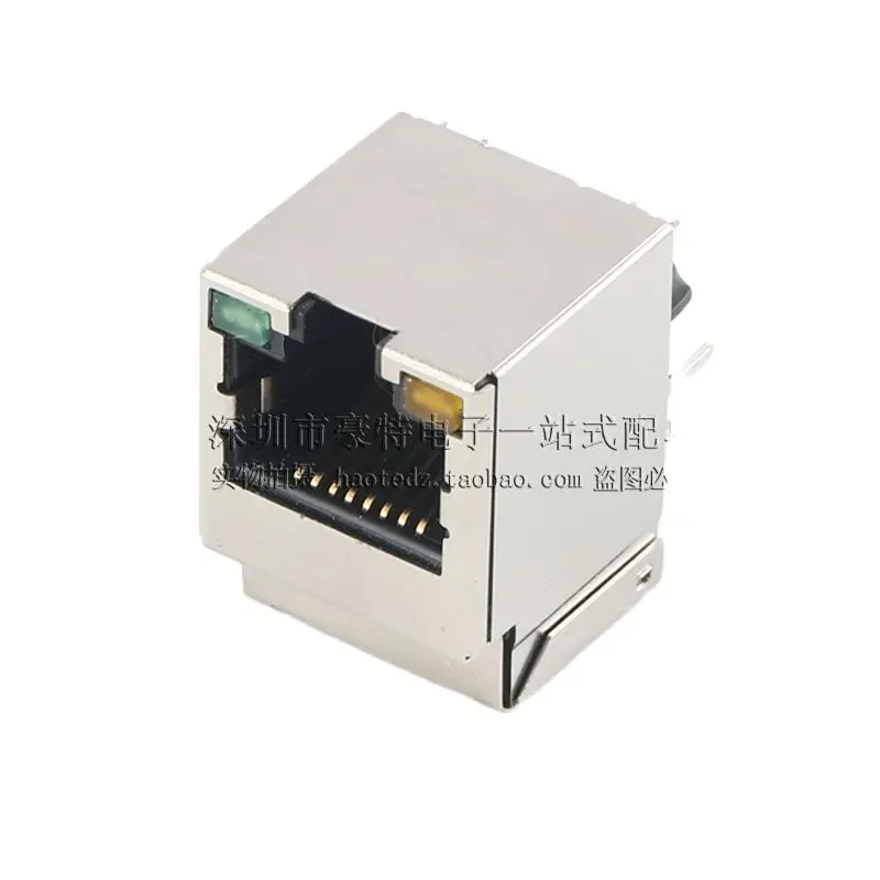 203342 RJ45 Ethernet network interface socket connector with light strip filter price please consult