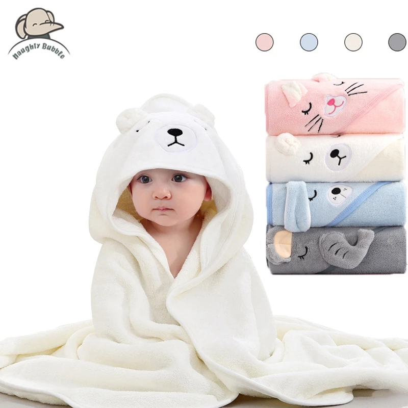 80x80 Newborn Wrap Blanket Cotton Fleece Blanket for 0-12 Months Baby 4 Seasons Absorbent Warm Blanket Children Bath Towel Gifts