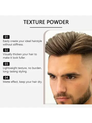 Polvo para peinar el cabello voluminizador: control de aceite, juego rápido, apto para bricolaje, sujeción duradera para hombres y mujeres, certificación, no irritante
