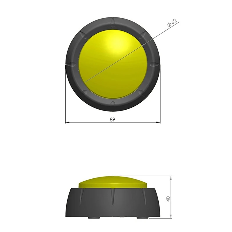 Botón de sonido de juguete para apretar, caja de música grabable, botón de sonido de grabación de voz, suministros para fiestas, herramienta de botones de respuesta