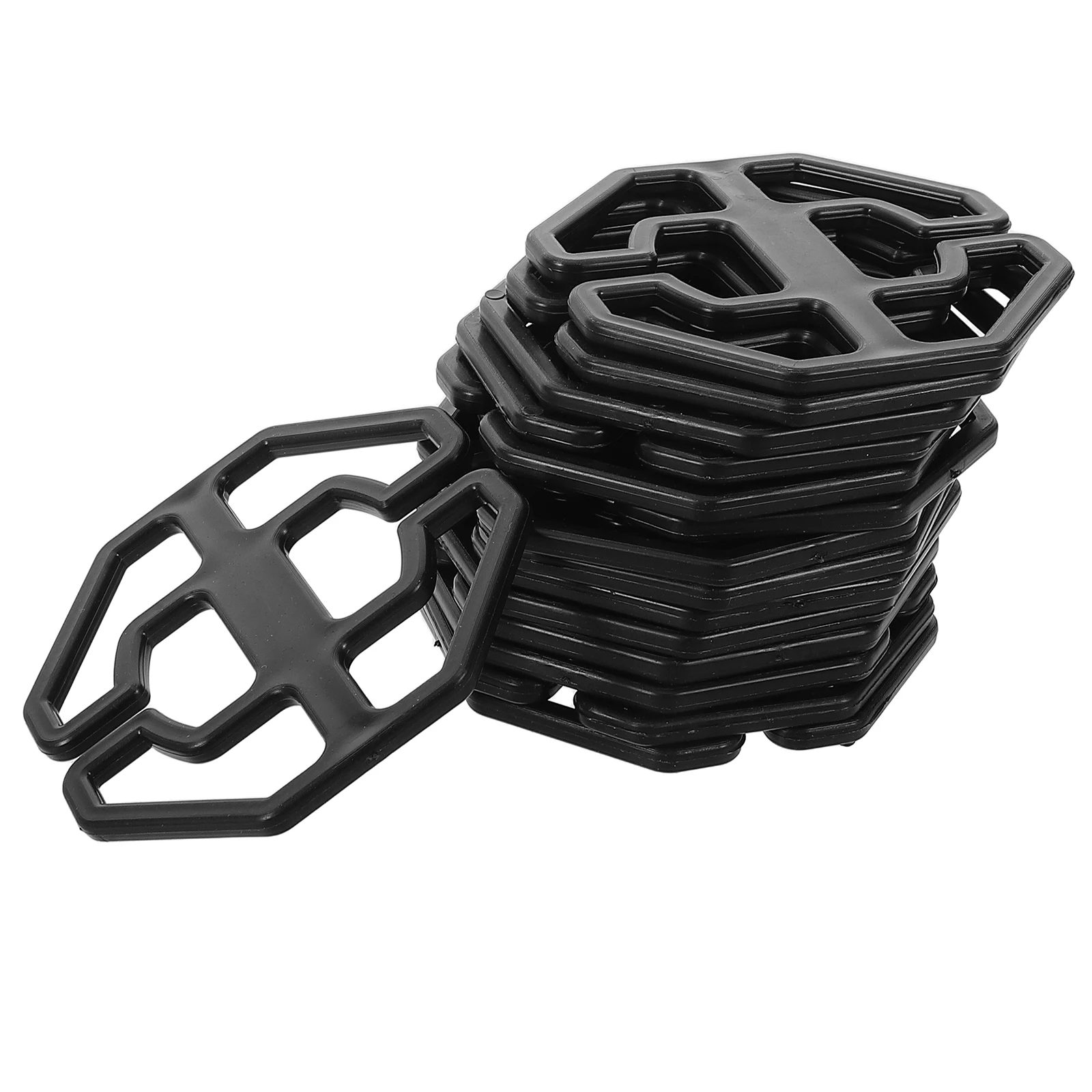 

30pcs Car Fastener Clips Plastic Locking Fixed Plum Plate Cover Fixings For Auto Vehicle Black Durable Universal Fit Hidden