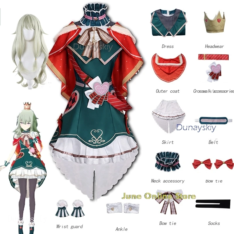 

Project Sekai Kusanagi Nene Cosplay Fancy Uniforms Colorful Stage Cosplay Wonderlands Clothes Dress Halloween disfraz mujer