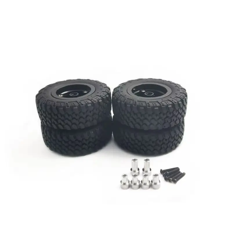 MN82 82S 74mm Beadlock Tires for RC Crawler Upgrade Kit with Raised Body Post Wheel Accessory Replacement Set