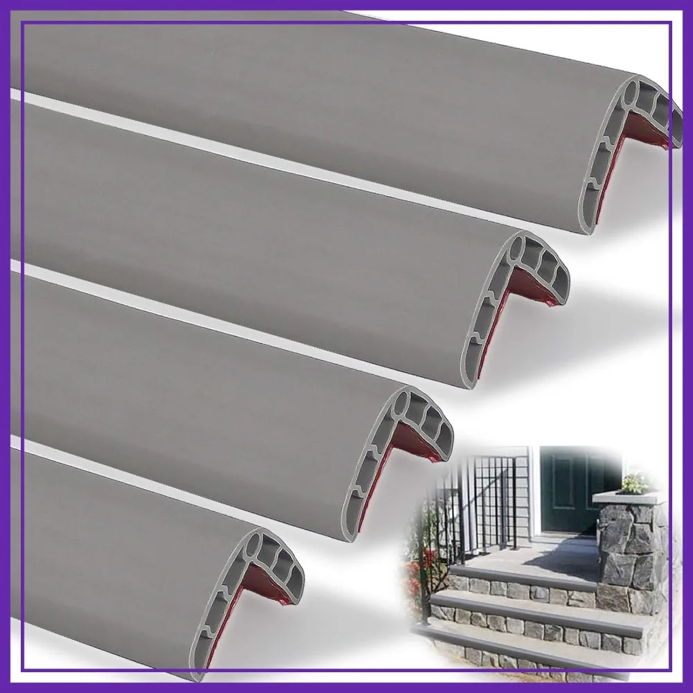

Stair Edge Protector Bumper Guard Table Edge Protector for Garage, Cabinet, Fireplace 5.3ft (15.7in*4pcs)