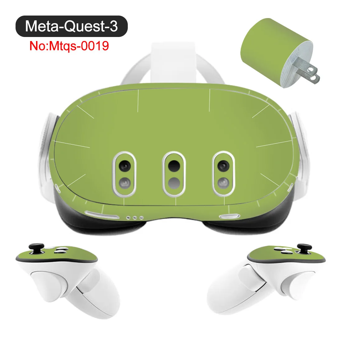 Removable Vinyl Sticker for Meta Quest 3 No Residue Protective VR Headset Skin