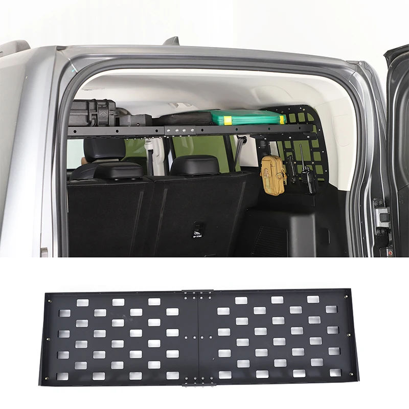 

For Haval H9 2024+ Aluminum Alloy Black car trunk layer rack storage rack car interior modification accessories