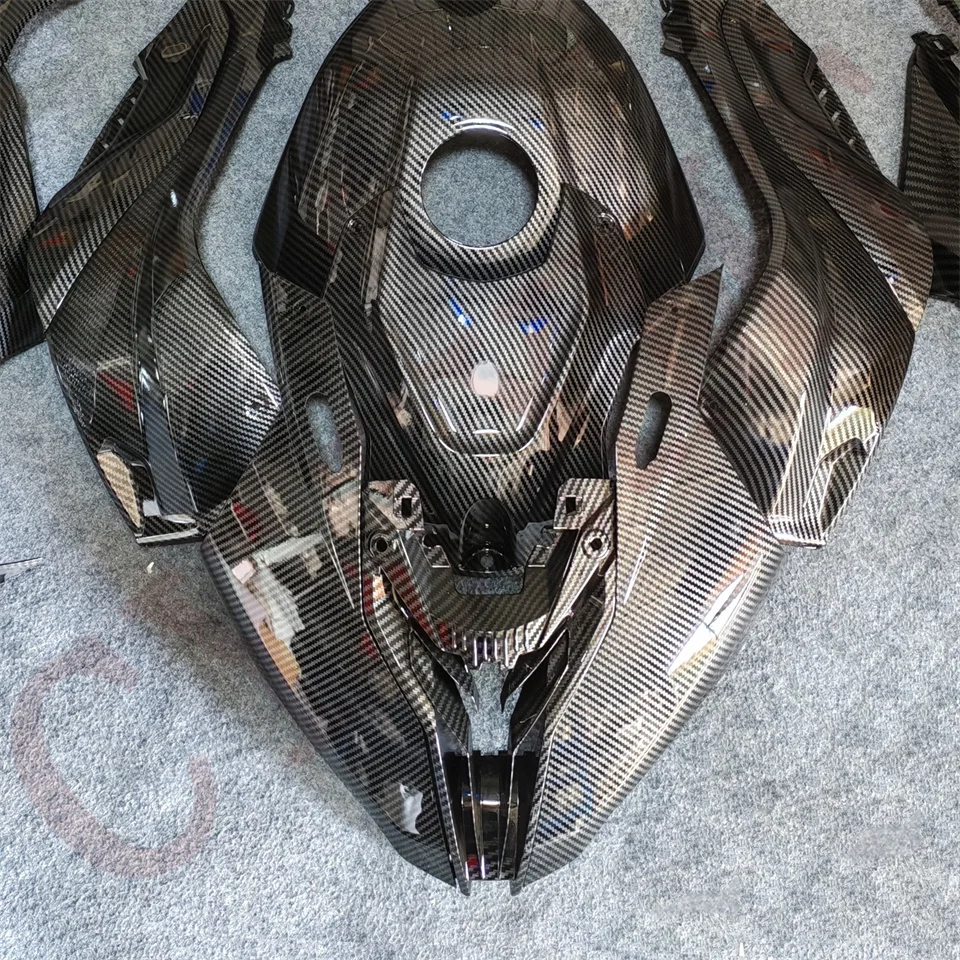 مجموعة هدايا الدراجة النارية اللامعة من ألياف الكربون لسيارات BMW S1000RR S1000 RR 2019-2022 أجزاء انسيابية S 1000 19-22 غطاء بلاستيكي لإطار الجسم #3