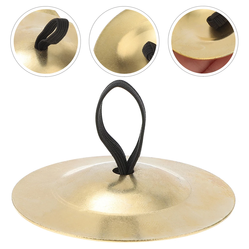 Picture 6: 5 Pairs Finger Cymbals Mini Musical Instruments for Kids Belly Dance Party Lightweight Durable Small Copper Cymbals Toys