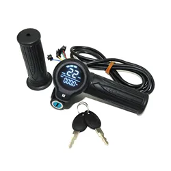 EVFITTING Electric Bicycle Scooter Throttle LCD Display Turn Handle Accelerator Handle 24V/36V/48V/60V72V