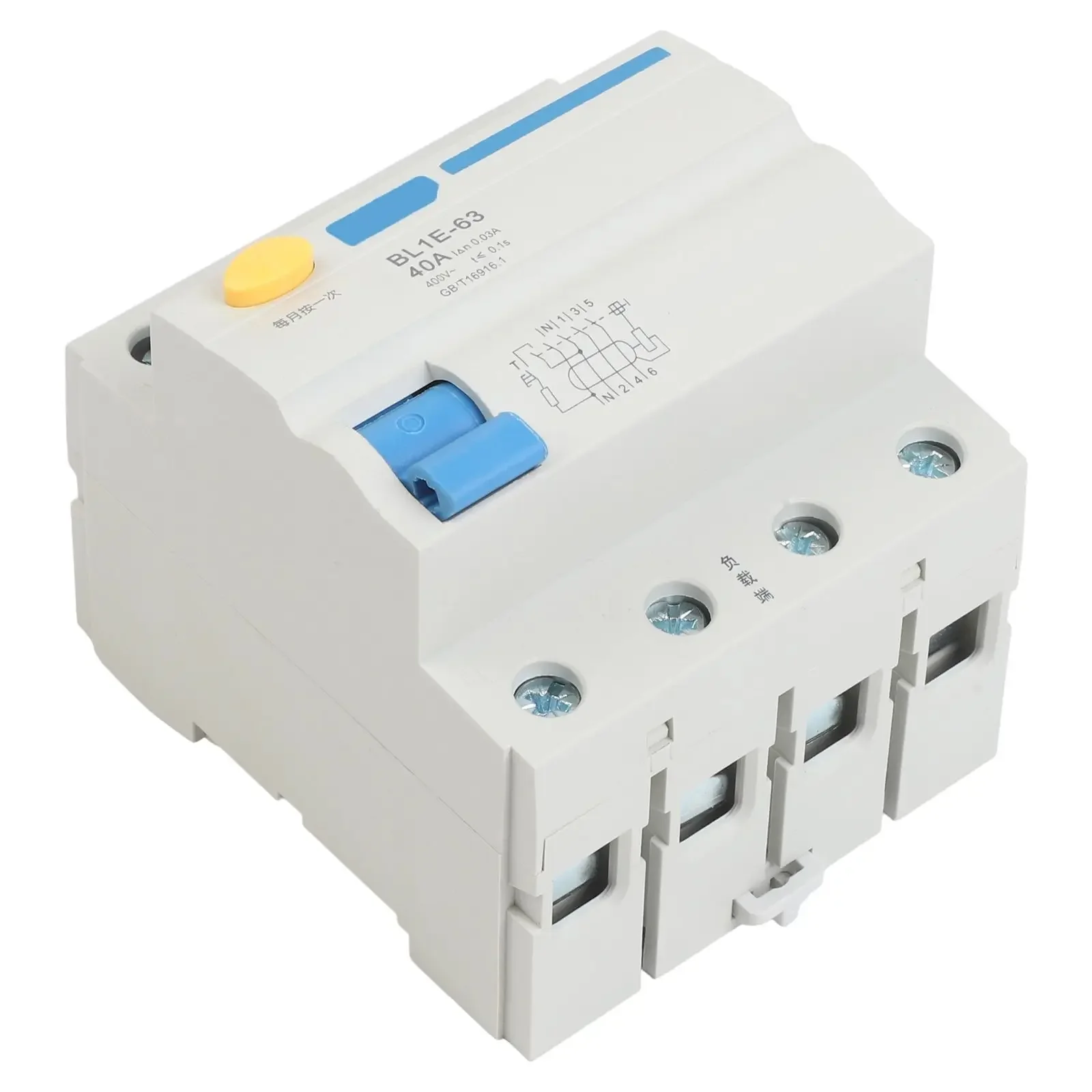 ML1E-63 3P+N Air Switch With Leakage Protector 400V For AC Circuit Breaker For Household Industrial Electrical Safety Protection