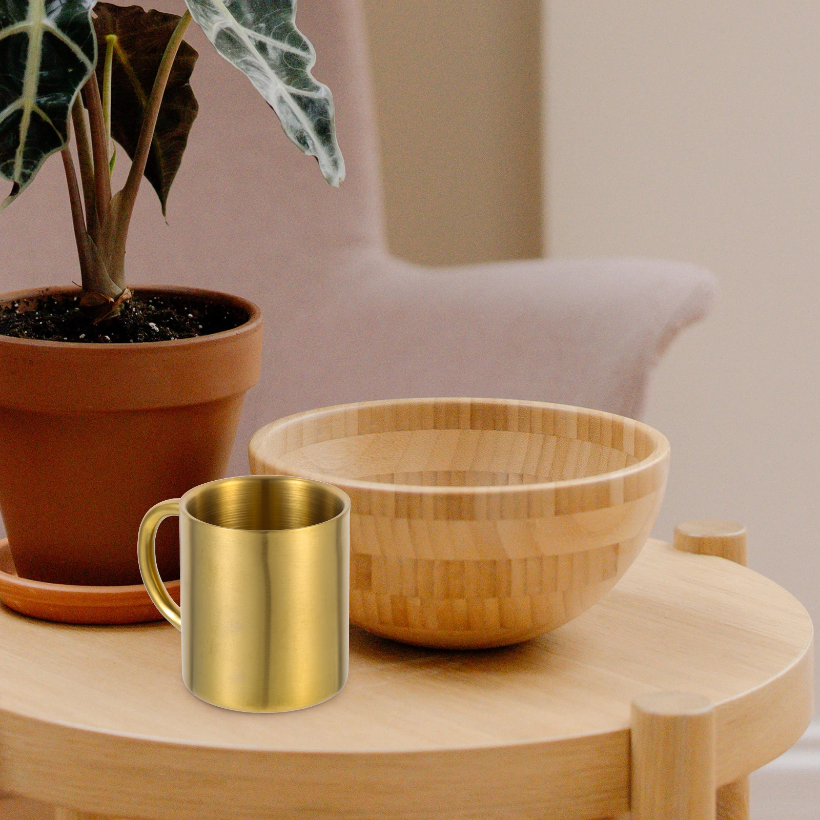 

Stainless Steel Mug Practical Outdoor Drink Mug Multi-Function Water Cup Household Coffee Cup Simple Beautiful Edges