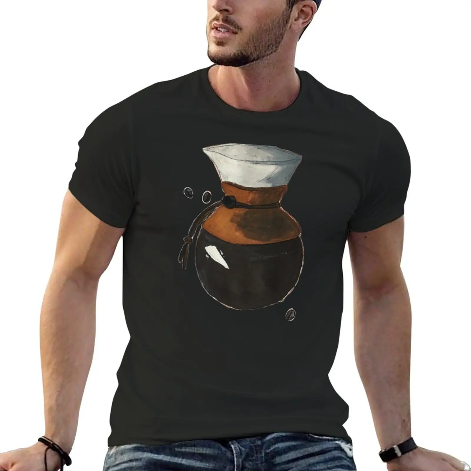 Pour Over T-Shirt quick-drying sports fans men t shirt