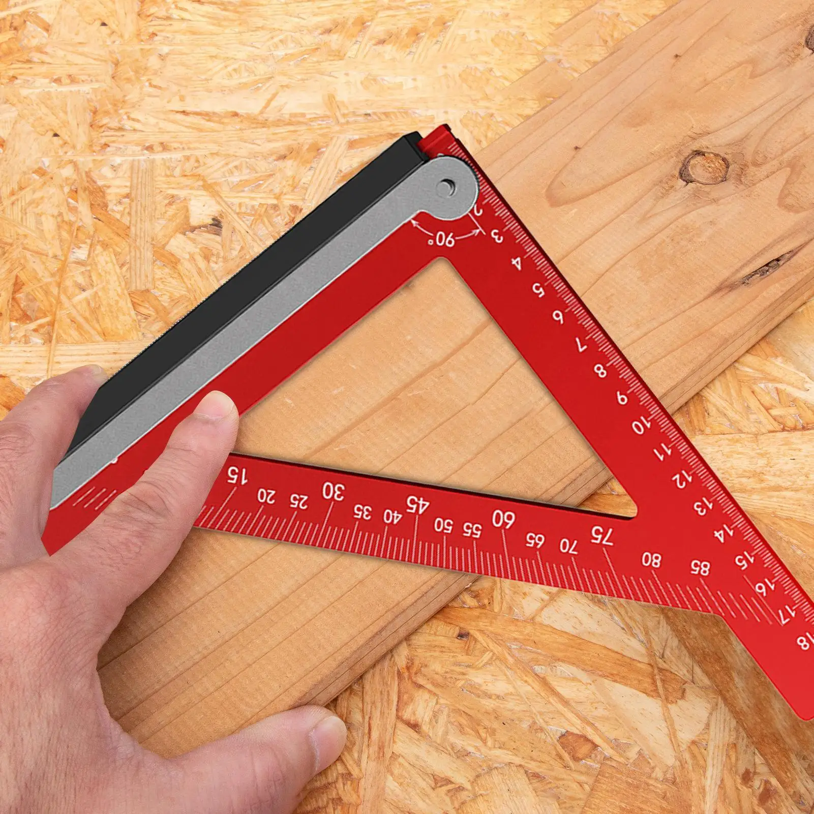 النجارة مربع الزاوية اليمنى نجار تحديد حاكم تأطير زاوية حاكم لآلة البناء صياغة الخياطة اللحف #5