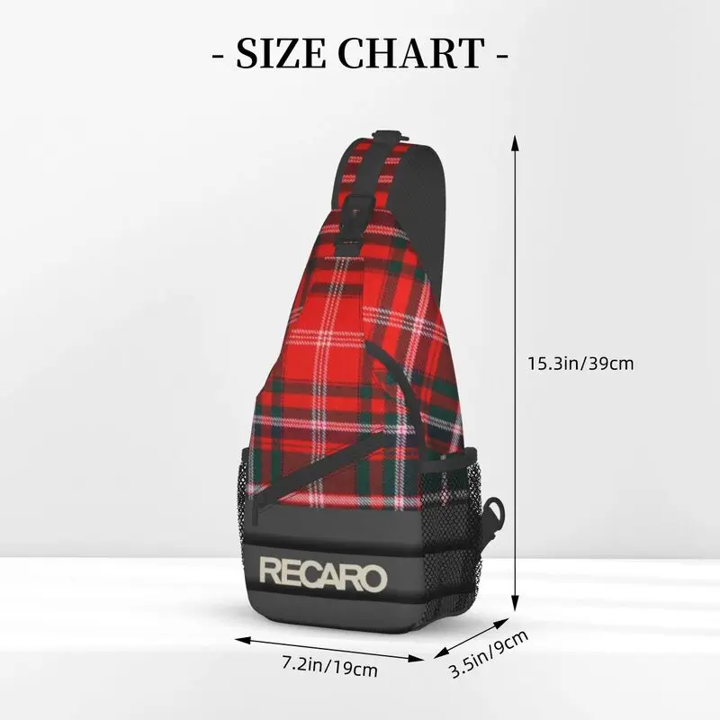 RECARO-Bolso de hombro con logotipo personalizado para hombre, mochila cruzada para el pecho, a la moda, para ciclismo, Camping, Daypack