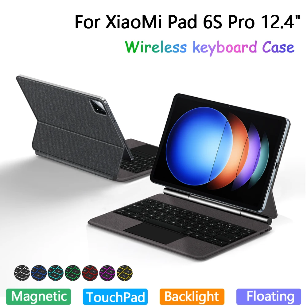 Touchpad Keyboard Case For XiaoMi Pad 6S Pro 12.4