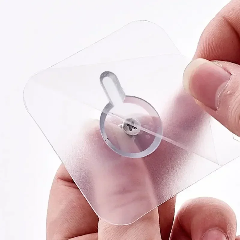 Ganchos de pared autoadhesivos para marco de fotos, colgadores de clavos transparentes, adhesivos fuertes para reloj, 50/10 piezas